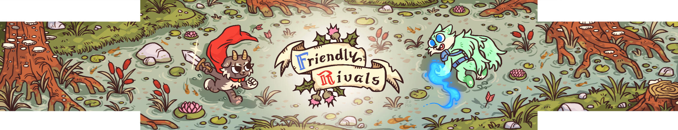 Friendly Rivals (bsky and yt headers)