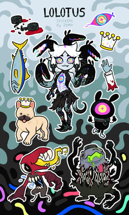 LoLotus sticker sheet 2024