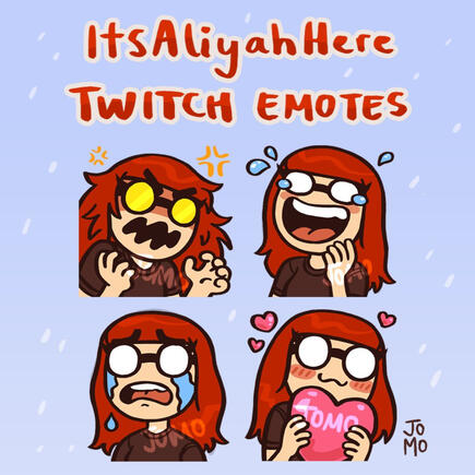 Twitch emotes - ItsAliyahHere