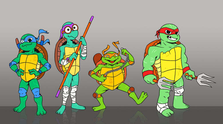 Teenage Mutant Ninja Turtles - my redesign (2024)
